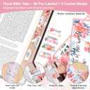 Bible Cover Case for Women, Large Bible Bag with Shoulder Strap, Bible Study Supplies Bible Journaling Kit with Bible Highlighters, Mothers Day Christian Gifts for Women, Pink