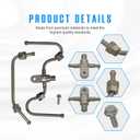 NOVAPARTS Fuel Rail Crossover Tube and Intermediate Fuel Feed Pipe for 2014-2021 Chevy Silverado 1500 Suburban Camaro Tahoe GMC Sierra 1500 Savana Yukon 5.3L 6.2L 4.3L 12677002 12677004