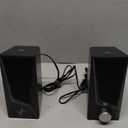 Nylavee Computer Speakers, PC Speakers with 6 Lighting Modes, USB Powered Computer Speakers for Desktop PC with 2 Bass-Boost Ports, 2 Speaker Units, and 3.5mm Aux-in for PC, Laptop, Monitor, Gaming (Black)