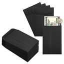 ACSTEP 500 Pack Coin and Small Parts Envelopes #1 Tip Envelope 2-1/4 X3-1/2 Mini Envelope with Gummed Flap for Home, Garden or Office Use(Black)