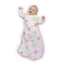 Amazing Baby Cotton Muslin Sleeping Sack, For Baby Girl, Wearable Blanket with 2-way Zipper, Watercolor Roses, Pink, Medium (6-12 Month) (White)