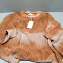 mnml Men's Tie Dye Open Knit Sweater (3X-Large, Orange)