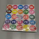 STARLIBOO Color Consecutive Number Stickers 1-50, 2 inch Vinyl Self Adhesive Removable Numbered Label, Ideal for Inventory, Storage, Organizing, Boxes, Lockers, Indoor/Outdoor