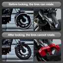 JAGASOL Motorcycle Lock Combo: Helmet & Brake Anti-Theft Handlebar Lock for Moped, Motorbike, Scooters, ATV, Dirt Bike, Street Bike