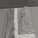 OLANLY Small Bathroom Rugs 24x16, Extra Soft and Absorbent Microfiber Bath Rugs, Non-Slip, Machine Washable, Quick Dry Shaggy Bath Carpet, Bath Mats for Bathroom Floor, Tub, Shower, Grey