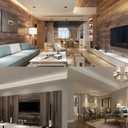 EC6121 LED Downlight Fixture Cut Out Size: 4.52 * 4.52 inch MR16 GU5.3 Trimless Recessed Square Housing Frame (Black)