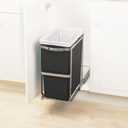 Simplehuman 30 Liter / 8 Gallon Under Counter Kitchen Cabinet Pull-Out Trash Can, Heavy-Duty Steel Frame