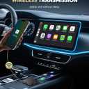 2-in-1 Wireless CarPlay Adapter for Streaming Netflix/YouTube/TikTok/TF Card, 2025 Magic Video AI Box & Android Auto Dongle, Plug & Play, Fit with iPhone 8+/iOS10+/Android 11+