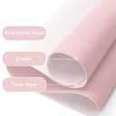YSAGi Non-Slip Leather Desk Pad Blotter, Waterproof Laptop Computer Desk Keyboard Mat, Table Protector Mat, Large Mouse Pad for Office/Work/Home/Decor(Pink, 31.5" x 15.7")