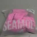 seamoly Swim Suits for Women 2025 Sexy Cutout Metal Ring Strapless Bikini Set Padded Open Back Tie Side Thong Bathing Suits (Large, Pink)