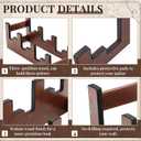Geetery Wooden Guitar Stand 3-holder for Multiple Guitars Wood Guitar Display Rack Space-saving for Home, Studio, Stage