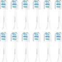Replacement Toothbrush Heads for Philips Sonicare Replacement Heads, Electric Replacement Brush Head Compatible with Phillips Sonicare Electric Toothbrushes, 12 Pack (12 Count (Pack of 1))