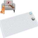 SEERWAY Scat Pet Shock Mat with Tester, Shock Pads for Dogs and Cats Training Indoor, Electric Repellent Mat Keeps Pets Off Couch, Sofa, Counter Top, 3 Training Modes, Battery Operated