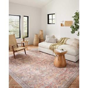 Loloi Adrian Collection ADR-02 Rust/Denim 2'-6" x 7'-6", .19" Thick Runner Rug
