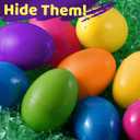 stargo 36 Pack - Plastic Easter Eggs Empty 3.2 Large Plastic Eggs Fillable for Easter Egg Hunt, Easter Egg Basket, Party Favor, Surprise Egg. Set of Bright Multicolored Eggs