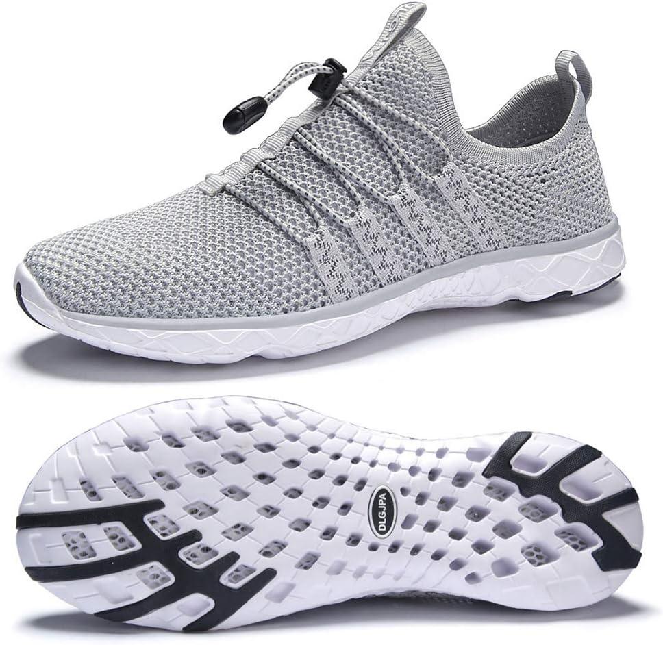DLGJPA Men's Lightweight Quick Drying Aqua Water Shoes Athletic Sport Walking Shoes, Size 13.5