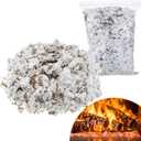 Frienda 12 oz Glowing Embers Rock Wool Mixed with Vermiculite Crackling Ash for Gas Fireplace Realistic Fake Coals for Indoor Vented Gas Fireplace Log Sets Insert Fire Pit Stoves
