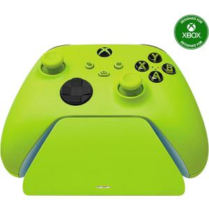 Razer Universal Quick Charging Stand for Xbox Series X|S: Magnetic Secure Charging - Perfectly Matches Xbox Wireless Controllers - USB Powered - Electric Volt (Controller Sold Separately)