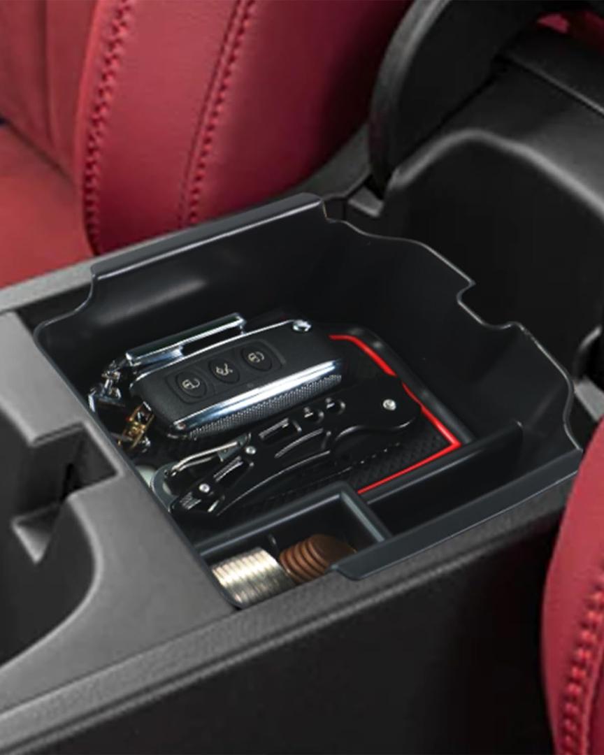 Fits 2023-2026 Acura Integra Center Console Organizer Tray Red Accessories