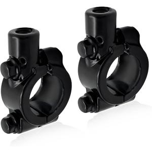 2PCS Motorcycle Mirrors Mounts, 7/8" Handlebar Mirror Mount Clamp Adaptor with 8mm Thread, Aluminum Alloy Rearview Mirror Bracket Clamp for Motorcycle Dirt Bike Scooter