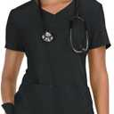 KOI Women's 374 Katie Top (Large, Black)