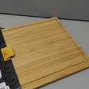GR Kraft Stainless Steel & Bamboo Double-Sided cutting boards non toxic, Durable, Knife-Friendly Design, Microplastic-free, large cutting board Chopping Meat, Fish, Chicken, Bread, Fruits & More, 18.8"L x 0.6"W