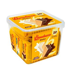 Bauducco Chocolate & Vanilla Wafer Cookies - Convenient Single Serve Wafer Cookies With 3 Layers of Cream - Delicious Sweet Snack on the go or Dessert 28.2oz (Pack of 20), BB Date Not Found 