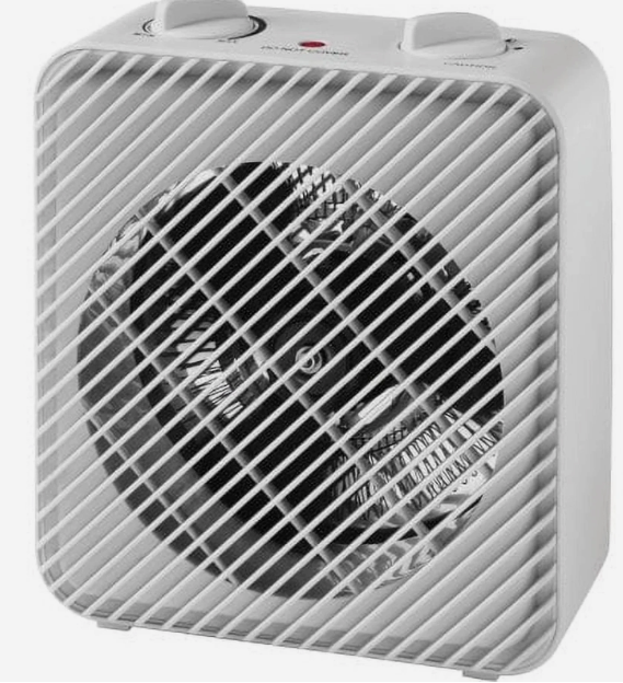  Pelonis 1500W 3-Speed Electric Fan-Forced Space Heater, White 