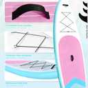 Inflatable Stand Up Paddle Boards with Premium SUP Paddle Board Accessories, Wide Stable Design, Anti-Slip EVA Deck for Youth & Adult