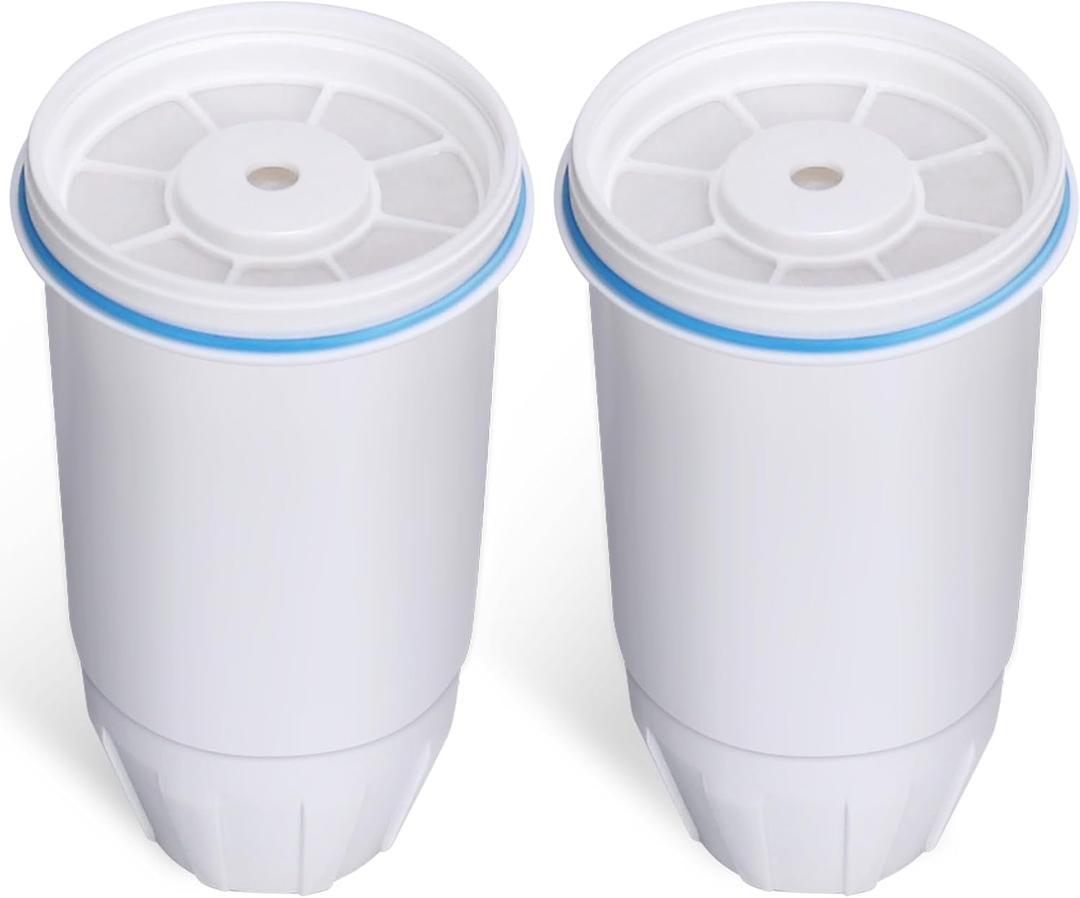 Water Filters Replacement Compatible with Zero Pitcher and Dispenser ZR-004 ZP-006 ZR-017 ZR-001 ZD-013 ZS-008 Filter System Replacement Reduce Bad Taste, Odor, Lead, Chlorine, and PFOA/PFOS (2 Packs)