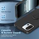 Compatible for Oneplus 13S / 13T Phone Case with Screen Protector, 360 Rotatable Folding Hidden Kickstand/Stand Silicone TPU Protective Cover Case for Oneplus 1+ 13S/13T 5G 2025 - Black