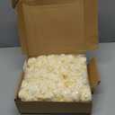 INSUNSIX Fake Roses,200PCS Artificial Stemless Roses 1.97in Foam Roses Flower Heads for Craft DIY Wedding Party Home Decoration(Cream Yellow)