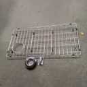 Kitchen Sink Grid with Sink Strainer, Detachable Stainless Steel Sink Rack for Bottom of Sink, 28.25"L