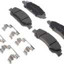 ACDelco Silver 14D1367ACHF1 (19429895) Ceramic Front Disc Brake Pad Kit with Clips