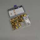 24 PCS Brass Hex Pipe Plug Fittings Kits 1/8" 1/4" 3/8" 1/2" NTP Brass Plug Male Threaded