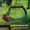ZELUS 7 x 7ft Football Trainer Throwing Net | Training Target Practice with 5 Targets | Great for Quarterback | Includes Carry Bag