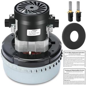 116336-01, 116336-00 120V Vacuum Motor, 2 Stage, High Efficiency, Strong Suction, Low Noise, Energy Efficient, 5.7 Inch, Includes Motor Gasket 566, Fits 56207802, 44903A, 380001, 296439, 14800