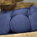 Yddsky Porch Swing Cushions,Waterproof Bench Cushion for Outdoor Furniture,2-3 Seater Replacement Thickened Swing Cushion with Ties,Patio,Outdoor,Backyard and Garden（60x40,Navy Blue, 60x40in