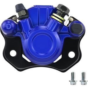 PRO BAT Hydraulic Rear Disc Brake Caliper System/Pads for 125cc 250cc ATV Quad PIT PRO Dirt Bike Buggy (Blue)