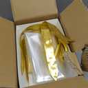 5 Pcs Baskets for Gifts Empty to Fill, White Empty Gift Basket Kit with Bags, Pull Bows Sturdy Cardboard Basket with Handles for Gifts, Wedding, Party, Christmas, Thanksgiving, Birthday