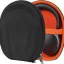 Geekria Shield Headphones Case Compatible with Bose QC Ultra II/QC45/700/QC35Gaming/QC35 II, Replacement Protective Hard Shell Travel Carrying Bag with Cable Storage (Black)
