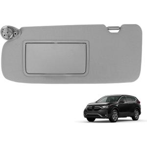 Gray Driver Left Side Sun Visor Compatible with Honda CRV 2017 2018 2019 2020 2021 2022 Sunshade Number 83280TLAA12ZB