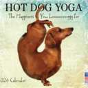 Dog Yoga Calendar 2026 Funny Gift Monthly Wall Calender 12 Month | American Made In The USA