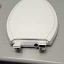 KOHLER 24764-RL-0 Rutledge Nightlight ReadyLatch Slow Close Toilet Seat, Elongated, Quiet-Close Lid and Seat, Grip-Tight Bumpers, White