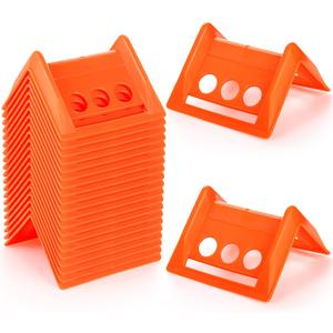 ZENFUN 8 Packs Edge Protectors for Cargo Loads, Flatbed Corner Protectors, Tiedown Plastic Protector, Truck Shipping, Protects Cargo Edges, Orange
