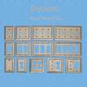 Metal Wall Plate for Electrical Outlets, Decorative Brushed Nickel Switch Plates Outlet Cover, Light Switch Cover Plate, 1-Gang Wall Plates (Single Decoretor, 6 Pack)