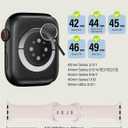 Sport Silicone Band Compatible with Apple Watch Bands  44mm/45mm/46mm/49mm/42mm(series 3 2 1) Women Men,Soft Wristband Waterproof Replacement Sport Strap for iWatch Bands Series 9 8 7 6 5 4 3 2 1 SE Ultra