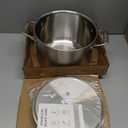 Misen 5Ply Stainless Steel Stockpot – Large Cooking Pot for Boiling, Simmering & Stewing  Consistent, Even Heating  Durable, Dishwasher Safe – OvenSafe to 800F, Induction Ready  8 QT