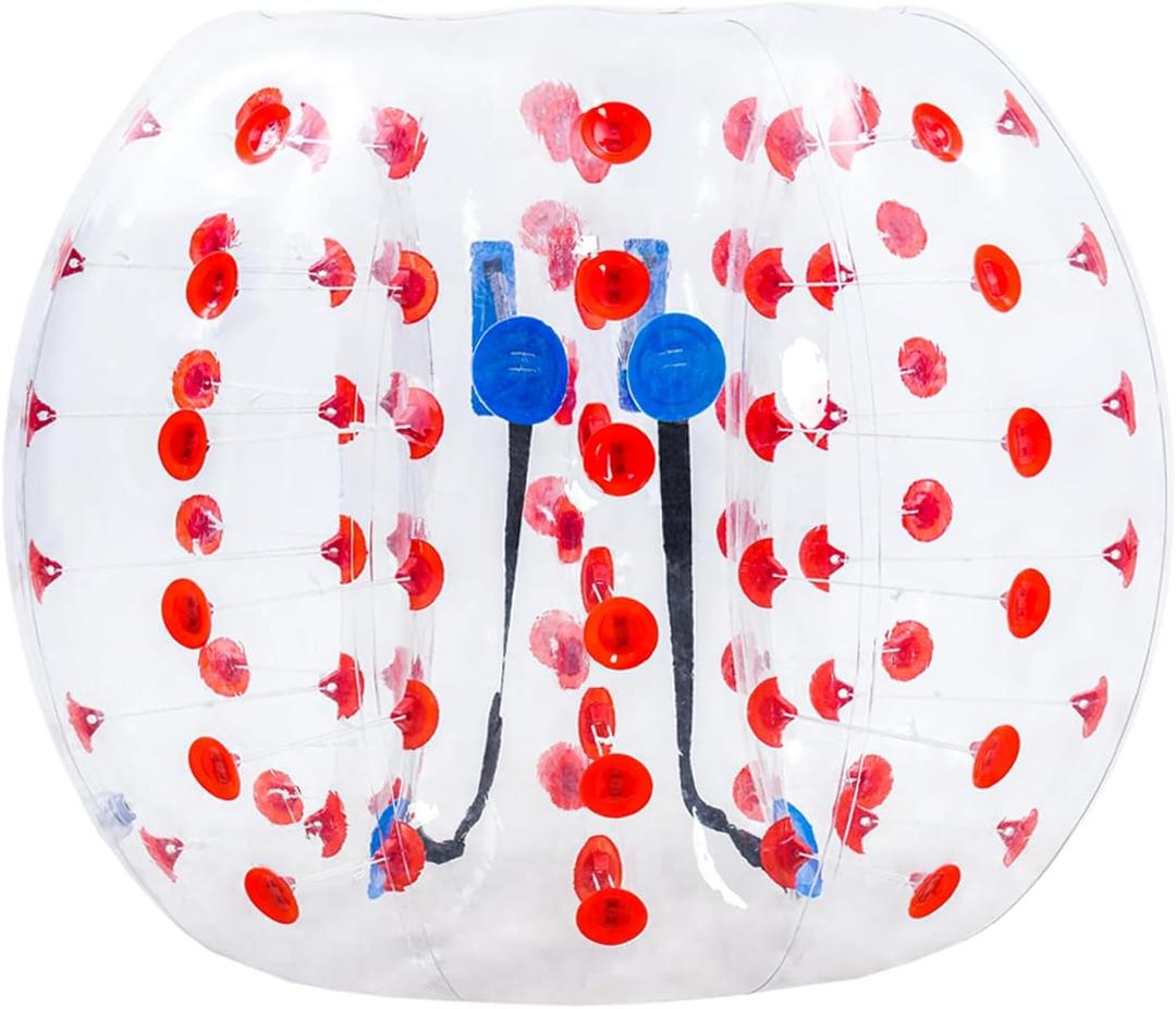 1PC Inflatable Bumper Balls, 5Ft Human Hamster Ball, Zorb Ball for Adults or Children, Bubble Soccer for Sport Time(One Red)