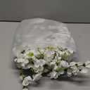 43.3in White Delphinium Artificial Flowers 5pcs Faux Snapdragon Flowers Long Stem Silk Flowers for Vase Table Centerpiece Home Wedding Party Garden Decoration(White)